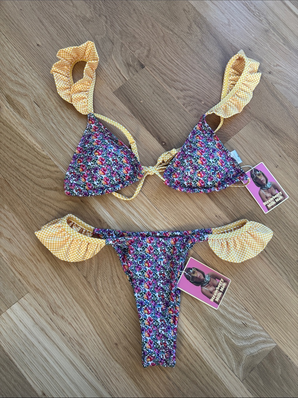 NWT Strawberry Milk Mob Marigold SET size XS / M - Picture 3 of 5